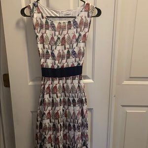 Cute birds on a wire dress